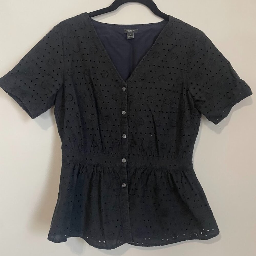 Ann Taylor Black Blouse